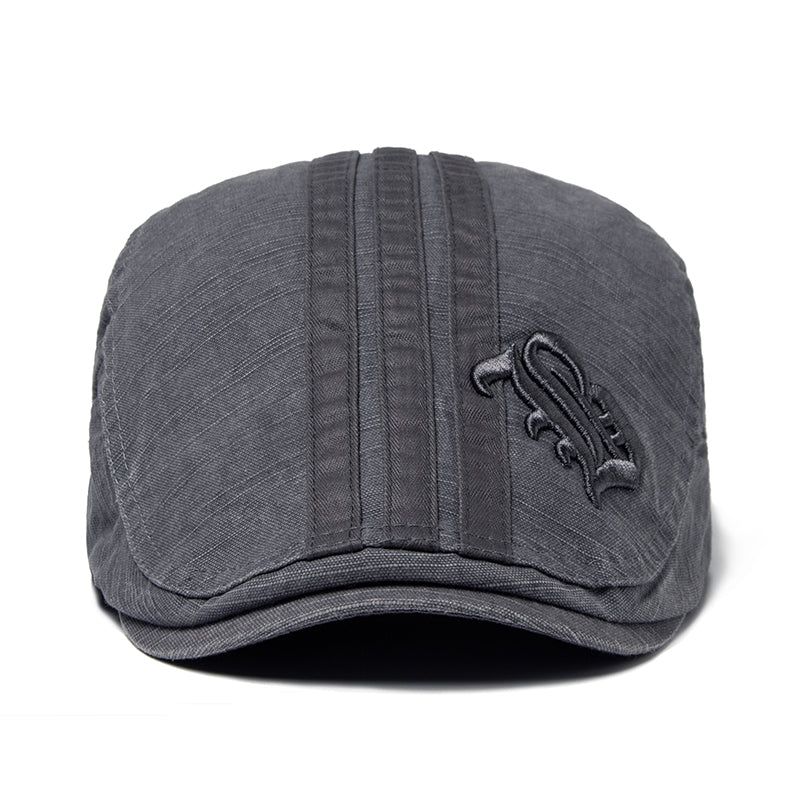 Benjamin | Embroidered Heritage Flat Cap 8