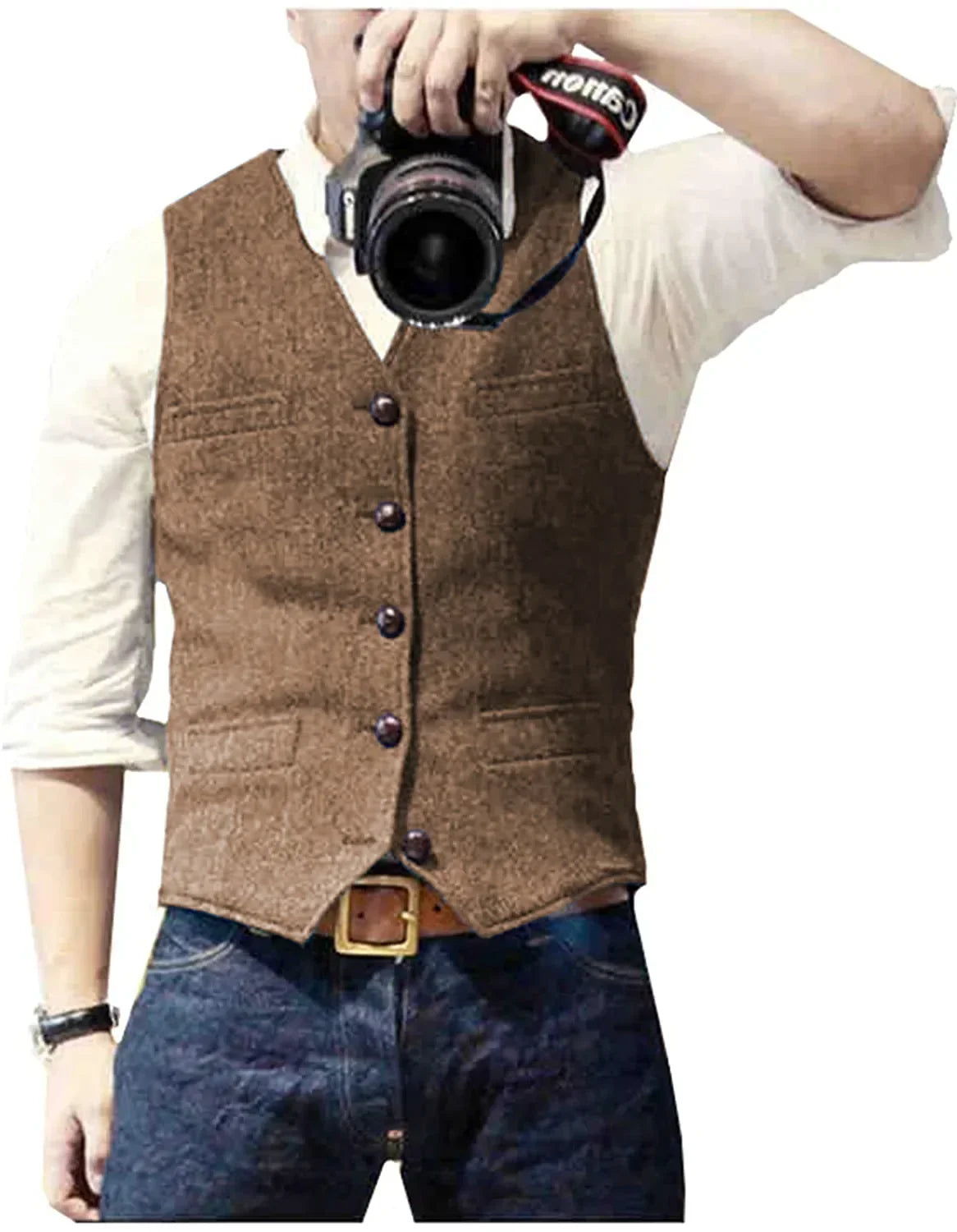 Arthur | Classic Herringbone Tweed Waistcoat 2