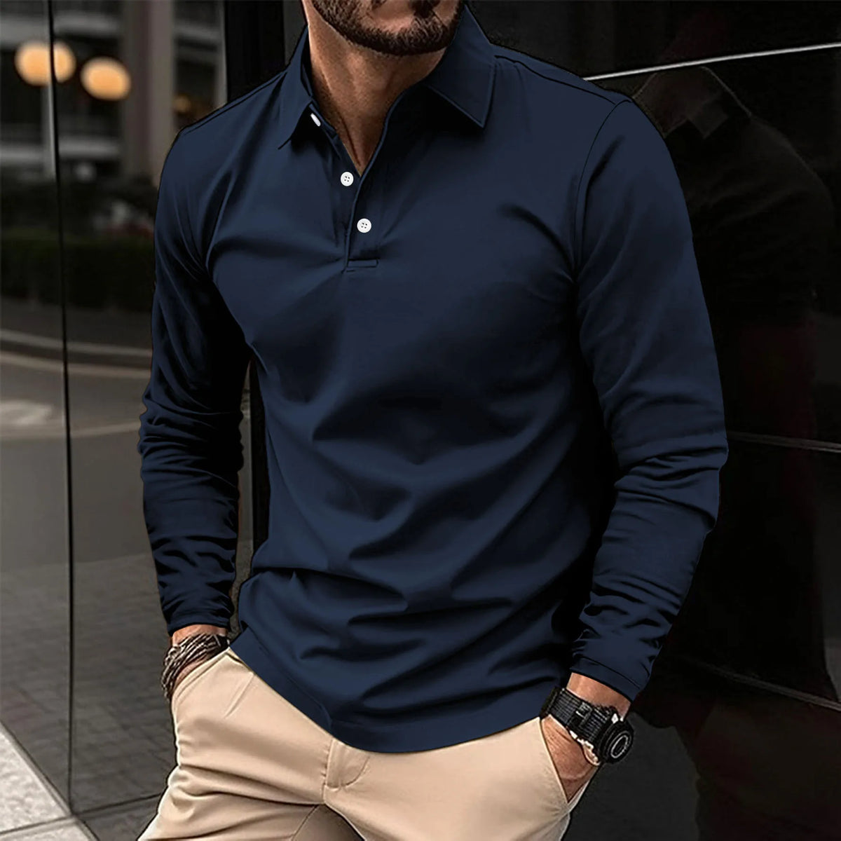 Luca | Smart Casual Long-Sleeved Polo 2