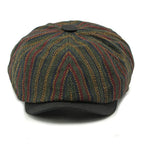 Dorian | Classic Striped Tweed Flat Cap 5