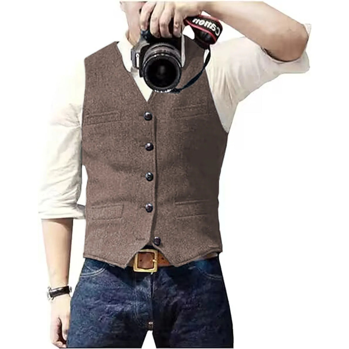 Arthur | Classic Herringbone Tweed Waistcoat 3