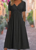 Sylvia | V-Neck Tummy-Covering Dress 1