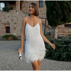 Janelle | Sequin Fringe Mini Cocktail Dress 4