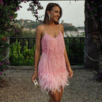 Janelle | Sequin Fringe Mini Cocktail Dress 9