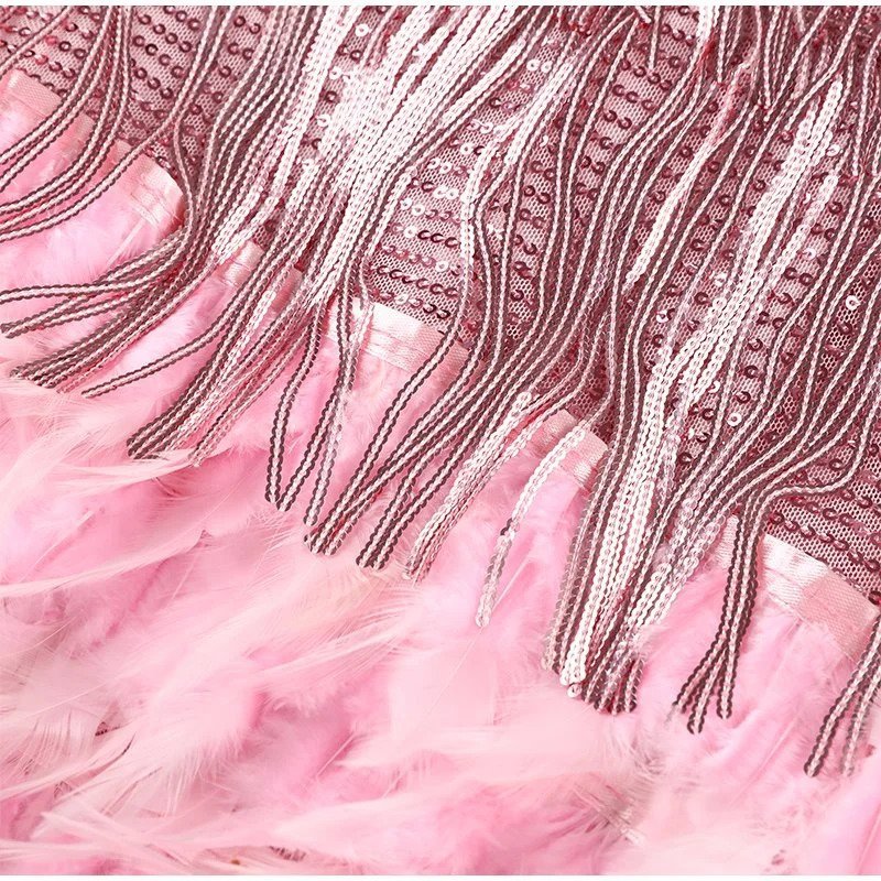 Janelle | Sequin Fringe Mini Cocktail Dress 11