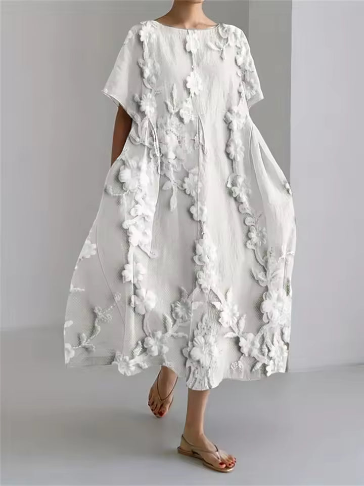 Fenella | Elegant Loose Round Neck Dress 15