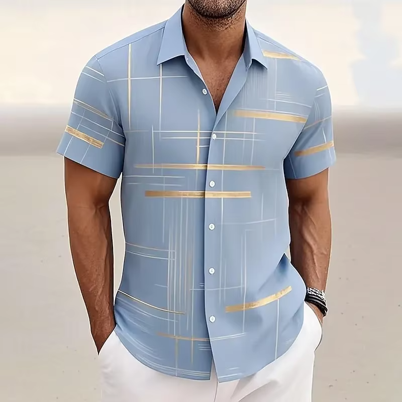 Gregory | Modern Patterned Short-Sleeve Shirt 5