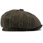 Dorian | Classic Striped Tweed Flat Cap 6