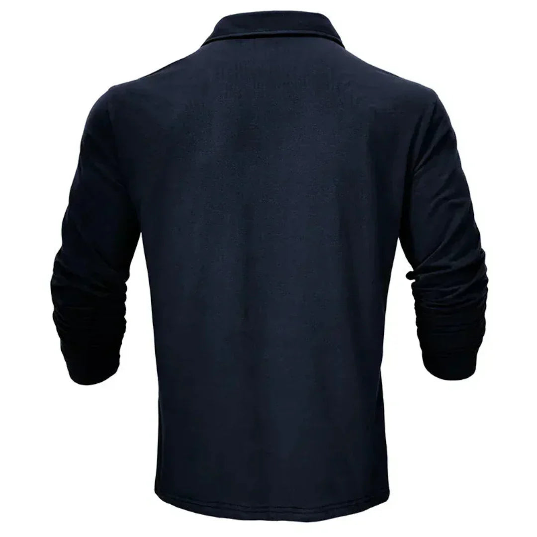 Callan | Casual Long Sleeve Collared Polo 5