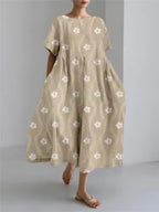 Fenella | Elegant Loose Round Neck Dress 9