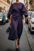 Selina | Elegant Lantern Sleeves Dress 7