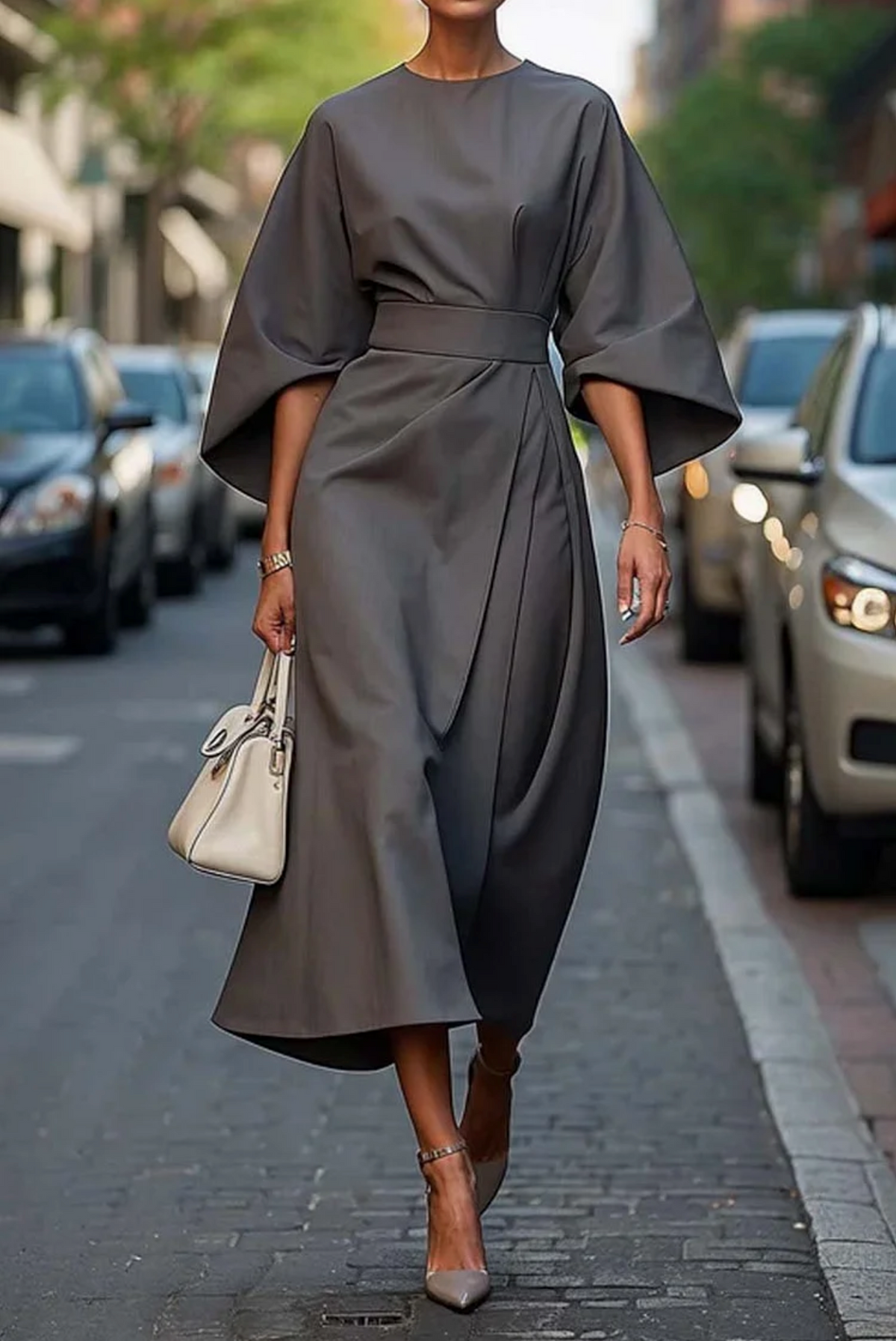 Selina | Elegant Lantern Sleeves Dress 6
