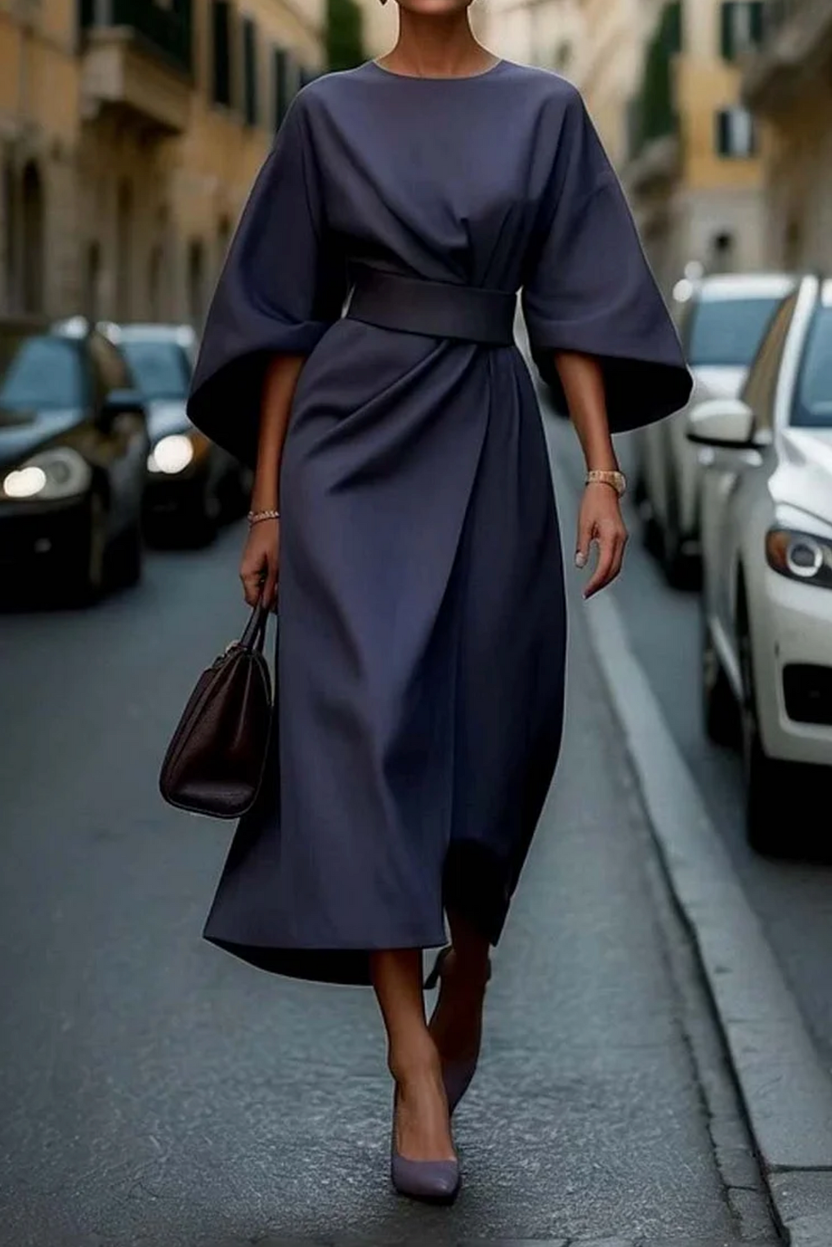 Selina | Elegant Lantern Sleeves Dress 2