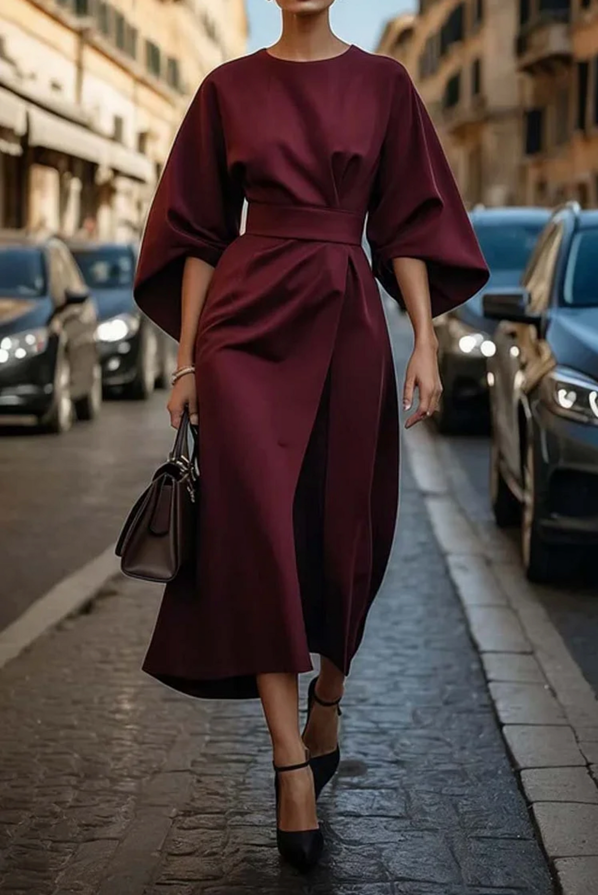 Selina | Elegant Lantern Sleeves Dress 5