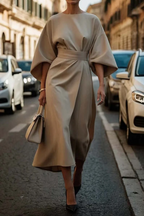 Selina | Elegant Lantern Sleeves Dress 3
