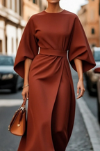 Selina | Elegant Lantern Sleeves Dress 8