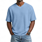 Paul | V-Neck Short Sleeve Waffle Shirt 1
