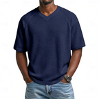 Paul | V-Neck Short Sleeve Waffle Shirt 4
