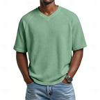 Paul | V-Neck Short Sleeve Waffle Shirt 6