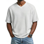 Paul | V-Neck Short Sleeve Waffle Shirt 7