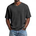 Paul | V-Neck Short Sleeve Waffle Shirt 9
