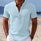 Lachlan | Summer Button-Up Short Sleeve Shirt 7
