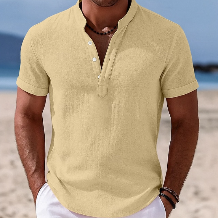 Lachlan | Summer Button-Up Short Sleeve Shirt 5
