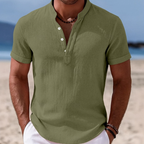 Lachlan | Summer Button-Up Short Sleeve Shirt 4