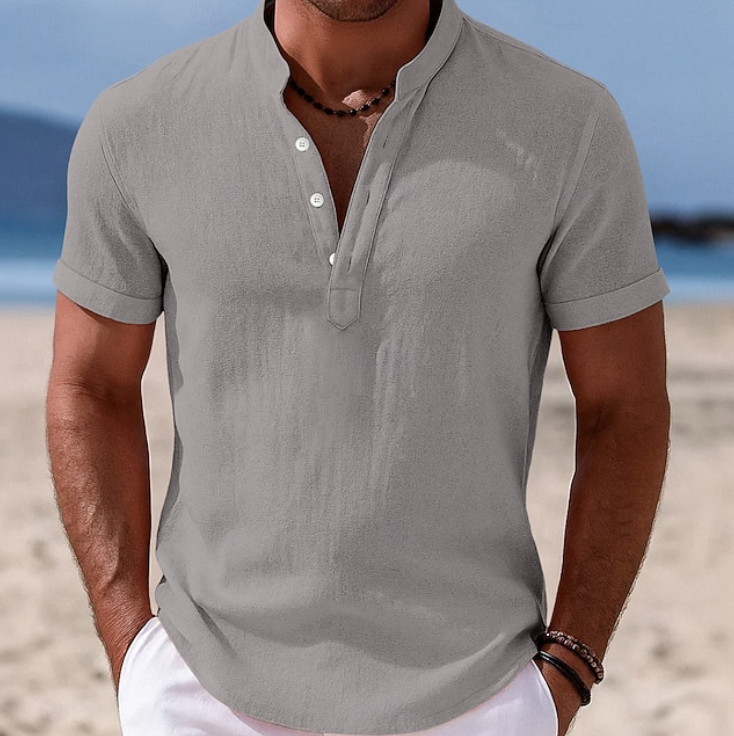 Lachlan | Summer Button-Up Short Sleeve Shirt 3