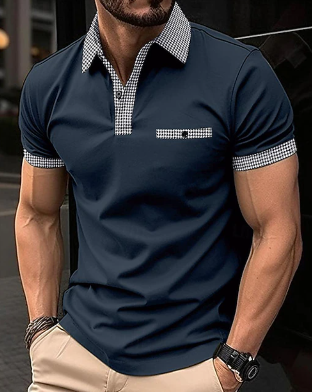 Alexander | Classic Checkered Collar Polo Shirt 2