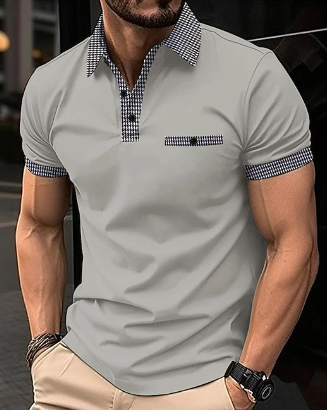 Alexander | Classic Checkered Collar Polo Shirt 4