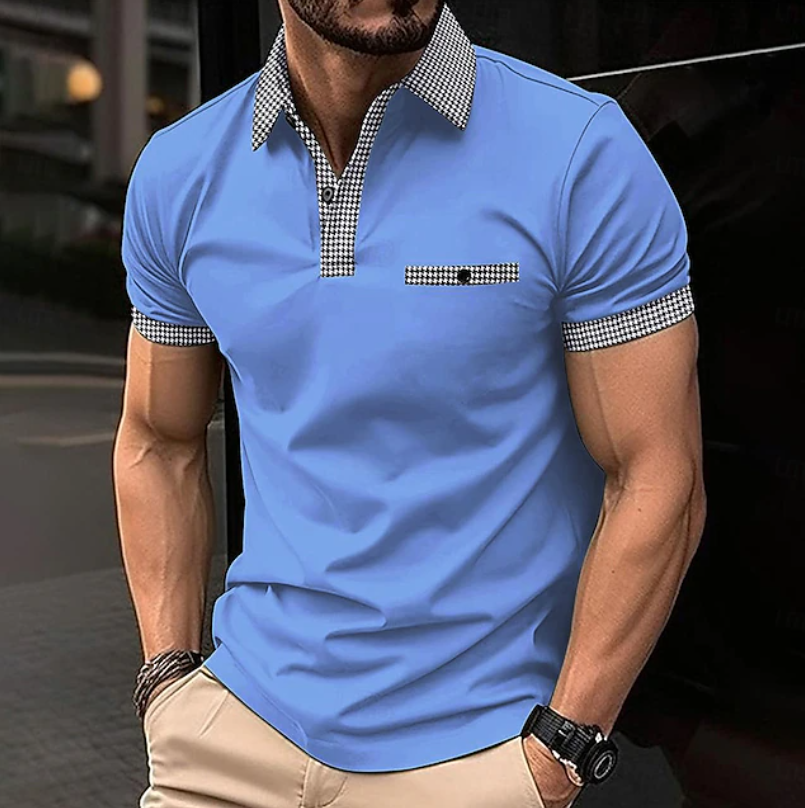 Alexander | Classic Checkered Collar Polo Shirt 6