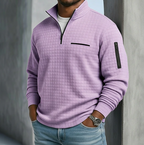 Edward | Casual Long Sleeve Waffle Sweater 3