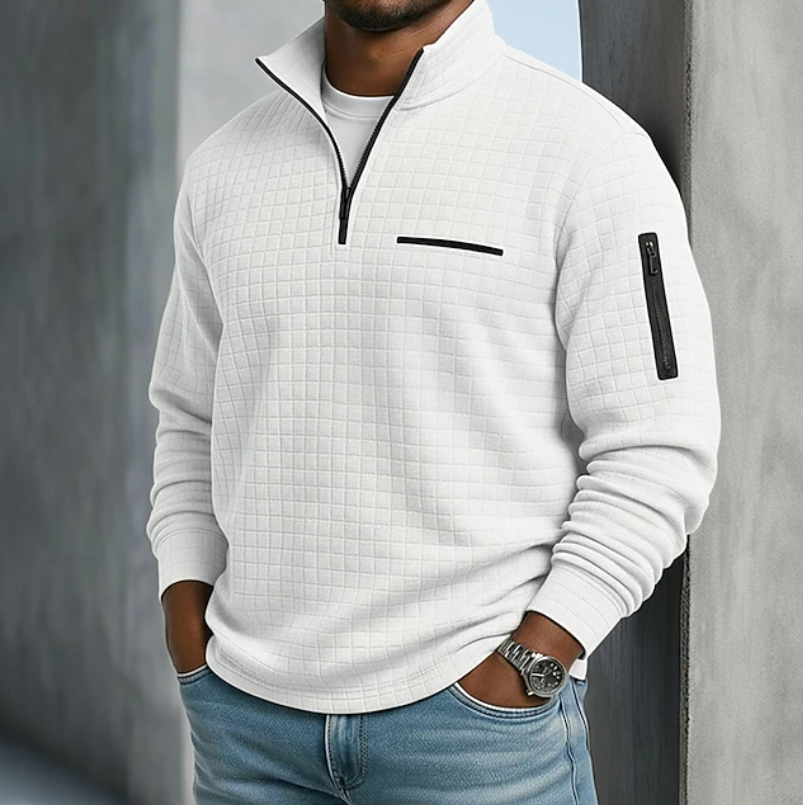 Edward | Casual Long Sleeve Waffle Sweater 4