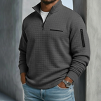 Edward | Casual Long Sleeve Waffle Sweater 7