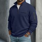 Edward | Casual Long Sleeve Waffle Sweater 8