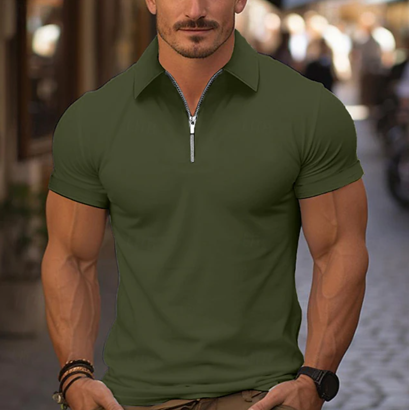 Lewis | Classic Quarter Zip Collar Shirt 2