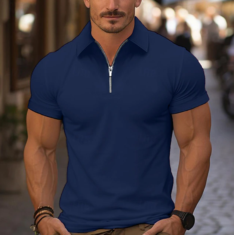Lewis | Classic Quarter Zip Collar Shirt 10