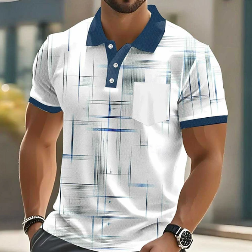 Elliot | Classic Button Up Geometric Shirt 1