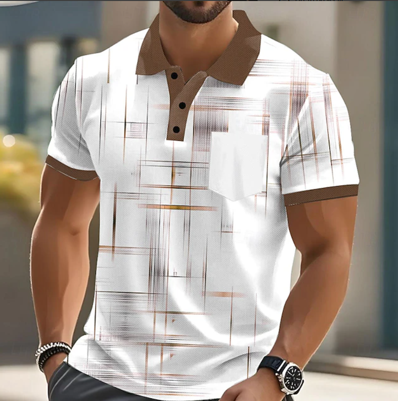 Elliot | Classic Button Up Geometric Shirt 2