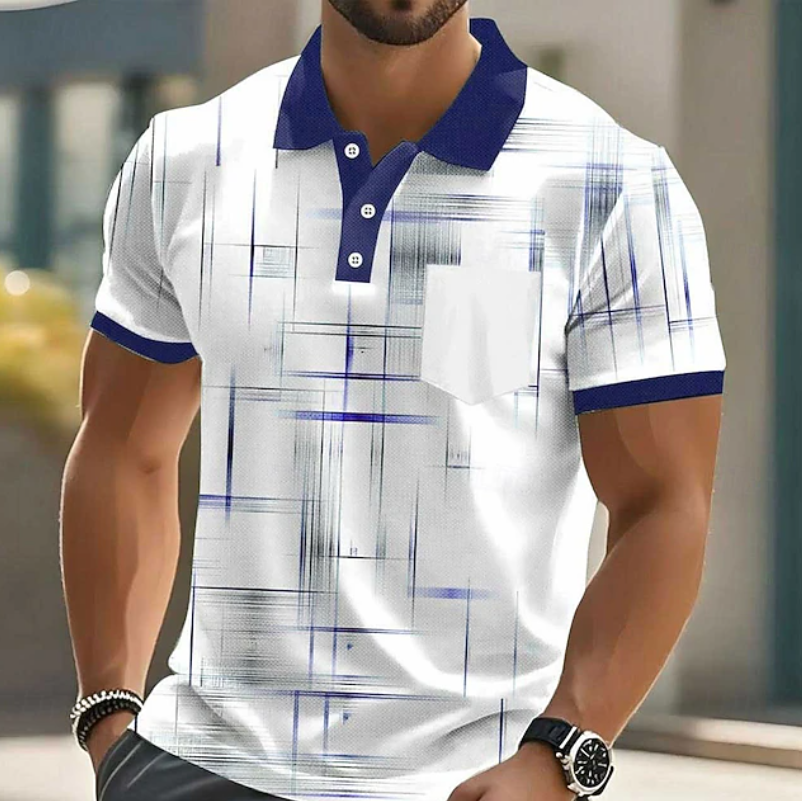 Elliot | Classic Button Up Geometric Shirt 3
