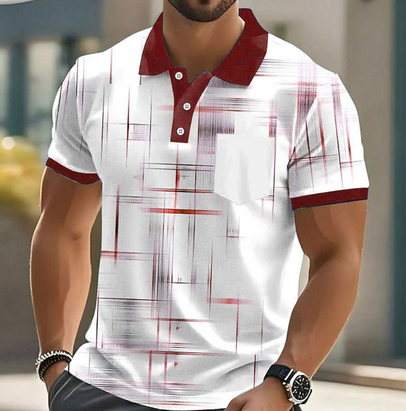 Elliot | Classic Button Up Geometric Shirt 4