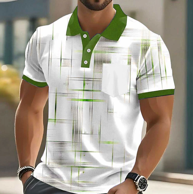 Elliot | Classic Button Up Geometric Shirt 5