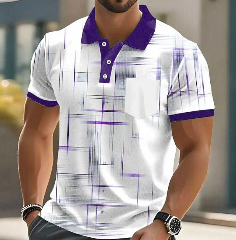Elliot | Classic Button Up Geometric Shirt 8