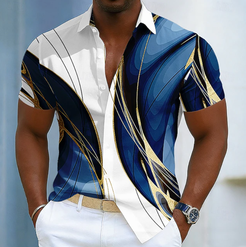 Christian | Stylish Linear Style Collar Shirt 3
