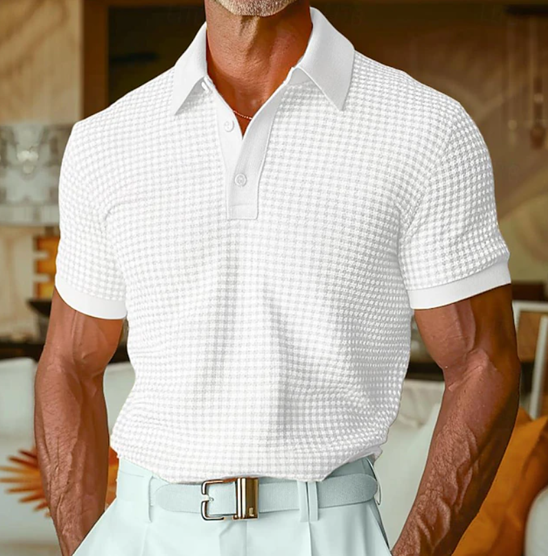 Hugo | Casual Textured Waffle Collar Shirt 3