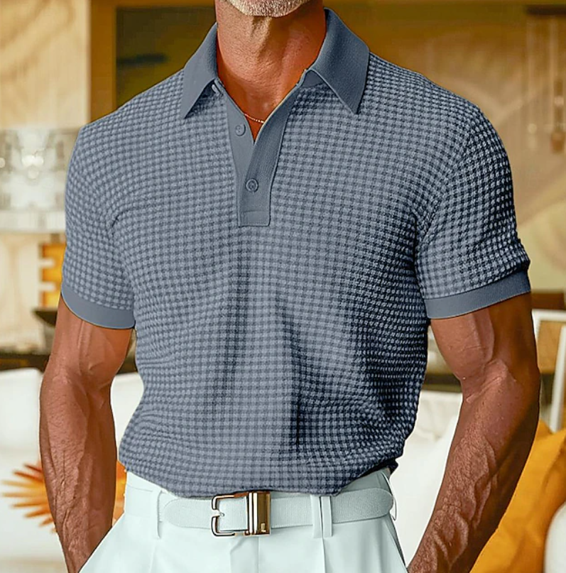 Hugo | Casual Textured Waffle Collar Shirt 5