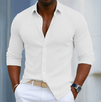 Marco | Slim Fit Textured Henley Wrap Shirt 1