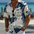 Rico | Abstract Splash Print Summer Shirt 4