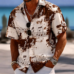 Rico | Abstract Splash Print Summer Shirt 3